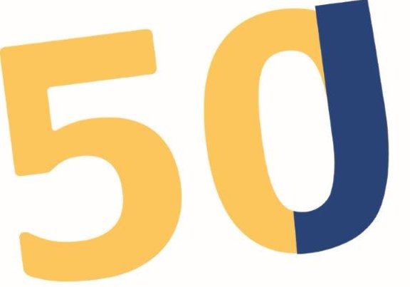 Logo 50 Jahre Klinikum Itzehoe