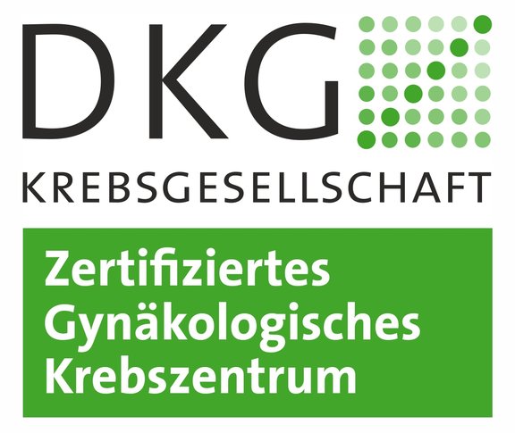 Logo der DKG Krebsgesellschft - Zertifiziertes Gynäkologisches Krebszentrum - öffnet die externe Seite OnkoZert